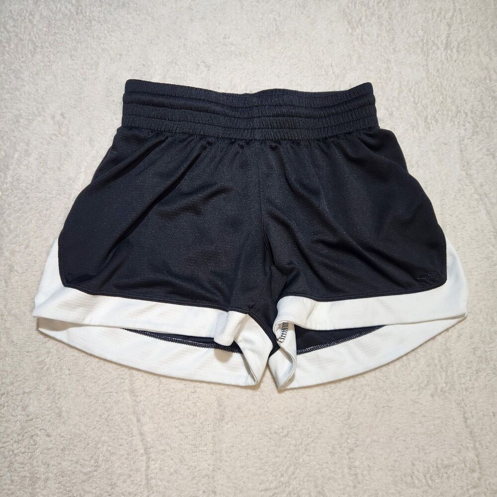 C9 Champion Women's Athletic Mesh Shorts XS Running Jogging Black White